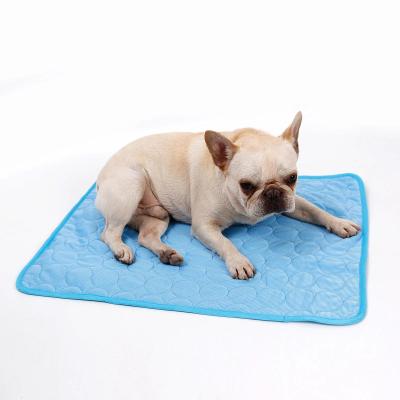 China Cheapest Travel Dog Pet Cooling Bed Cool Pad Cat Cooling Mats Licking Washable Pee Pads For Dogs Bed for sale