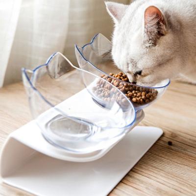 China New Style Sustainable Pet Water Pet Bowl Transparent Non-slip Pet Bowl High Quality And Strong for sale