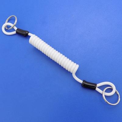 China To Carry Best Price Stainless Steel Coil Lanyard Spiral Spring PVC Coated Lanyard Retractable Coil Tether Safety Tools in China for sale