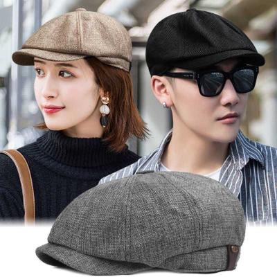 China Multi-Panel Hat Custom Wholesale Fashion Platypus Hat Newsboy Beret Warm Ivy Hat for sale