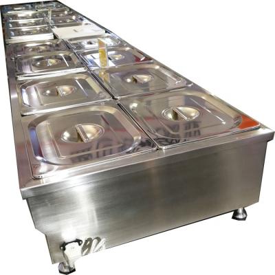 China Restaurant Fort Bain Marie Food Warmer Electric Structure NTC-6T Table for sale