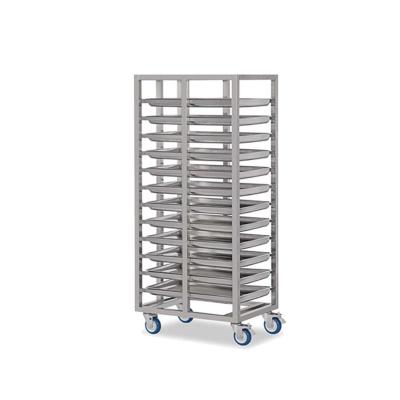 China Fast Food Restaurant Bakery Stainless Steel Food Cart Dessert Cooling Tray Rack Bread Trolley Fast Food Kitchen Equipment for sale