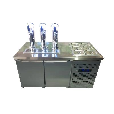 China Modern hot sale stainless steel pearl milk tea bar table/worktable for canteen and shop truck for sale