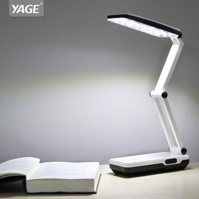 China Lighting Functions YAGE Factory Sale Dimmable Foldable Modern Rechargeable Bedside Table LED Lamp Desk Lamp for Student for sale