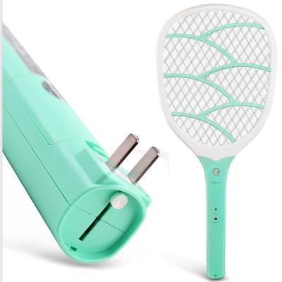 China Sustainable Mosquito Killer Led Rechargeable Electric Bat Mosquito Swatter Racket For Indoor for sale