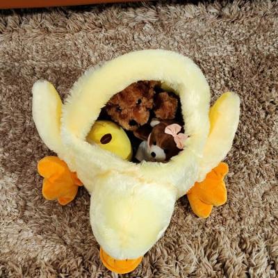 China Sustainable Easter Day Decorations Party Supplies Baby Plush Easter Basket With Stuffed Eggs Chicken Bunny Plush Toys for sale