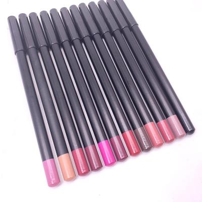 China Waterproof Make Your Own Matte Bulk Pink Lip Liner Private Label Lip Gloss With Lip Liner for sale