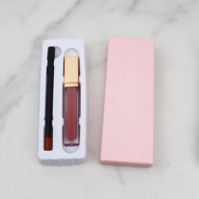 China Waterproof Custom Logo Makeup Cosmetics Liquid Matte Lipstick Private Label Lip Liner Set for sale