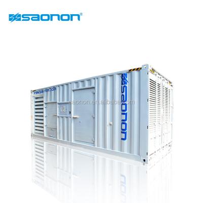 China 1250kva container generator used for power station with 40ft heavy duty containerized genset for sale