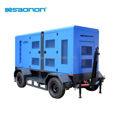 China Low Noise AC Welding Machine 400kva Trailer Generator With CCEC Motor 5.0T for sale