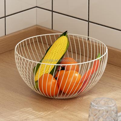 China Wholesale Hot Selling Yushijia Kitchen Storage Metal Universal Flat Wire Surface Fruit Mesh Baskets for sale