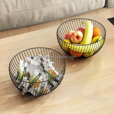 China Hot Selling Universal Flat Wire Yushijia Outdoor Kitchen Snacks Storage Fruit Mesh Black Metal Baskets for sale