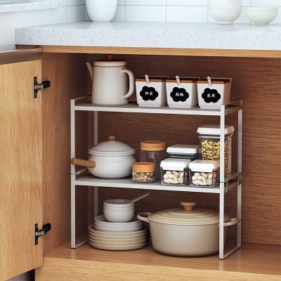 China Household Kitchen Ware Rack Storage Rack Layered Buffet Organizer for sale