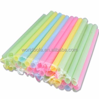 China Milkshakes Disposable Smoothies Bubble Pearl Tea Jumbo Pastel Drinking Straw for sale