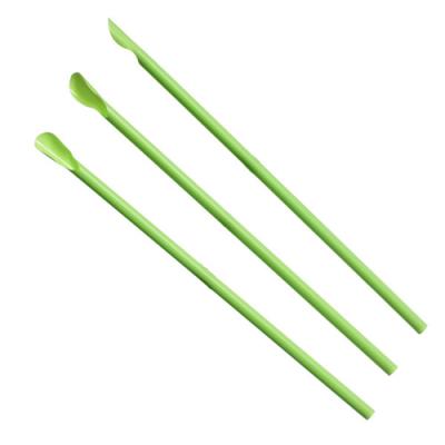 China Viable 100% Biodegradable Spoon Straws PLA Slush Compostable Straws for sale