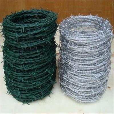 China Protection Performance Anping YSH Eletro-galvanized Barbed Wire For Wire Fencing 2.6mm*2.2mm 25kg Per Roll for sale