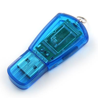 China Aluminum And Transparent Plastic USB Flash Drive 128GB 256GB USB 2.0 And USB 3.0 for sale