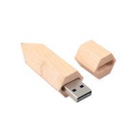 中国 Maple Wood Pen Shaped USB Memory Stick Custom Logo Print Or Embossing 販売のため