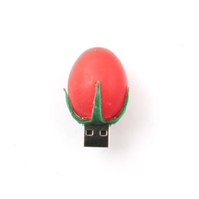 China Tomato shaped to Actual Food Personalized USB Flash Drives with 7-15 Days Lead Time for sale