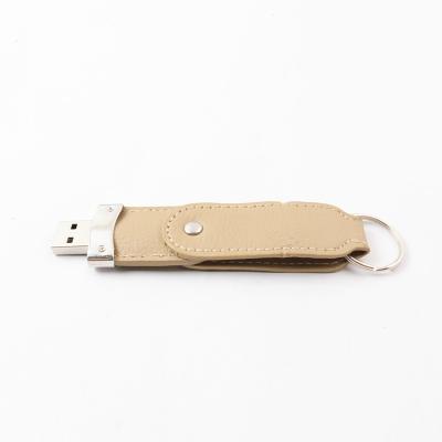 中国 Graded A Full Memory Leather USB Flash Drive With 20MB/S Reading Speed 販売のため