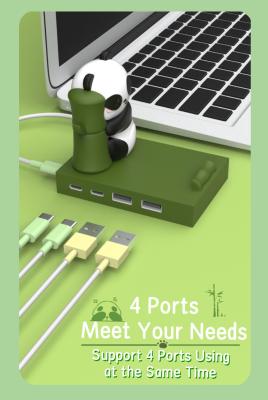 China Chic 5Gbps USB C zu USB A Station USB C Hub Smart Adapter OEM Ports Hub mit HDMI zu verkaufen