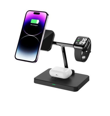 China 3 In 1 Fast Charger Upright Wireless Charging For IPhone Earphone IWatch for sale