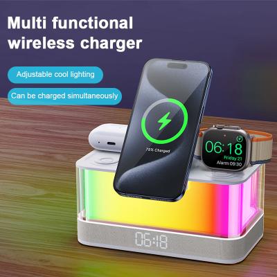 중국 Qi-enabled Wireless Charger and Bluetooth Speaker with Colorful Lights Compatibility Qi-enabled Devices 판매용