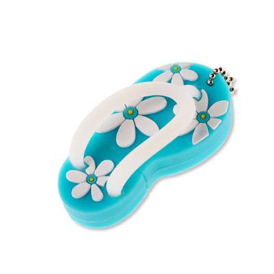 China Schuh 3D formt kundenspezifische USB grelle Antriebe 16G 256GB mit Ketten-USB-Stecker zu verkaufen