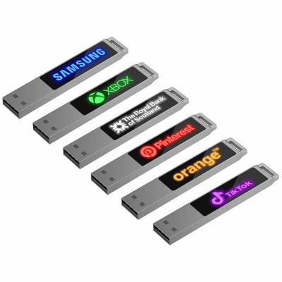 China Velocidad rápida Crystal Usb Flash Drives 16GB 128GB de ROSH con la luz del LED en venta