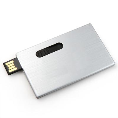 Cina Impermeabilizzi la chiavetta USB ultra sottile 2,0 15MB/S 128GB della carta di credito in vendita