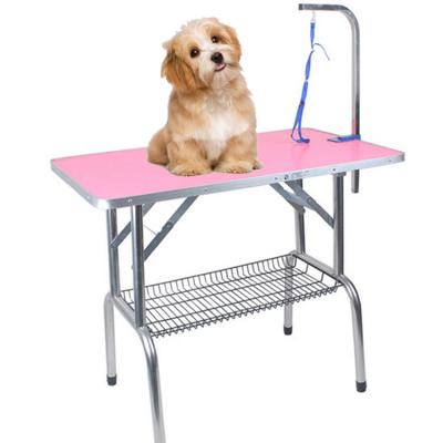 China Sustainable High Quality Portable Dog Grooming Table Arm Dryer Rack for sale