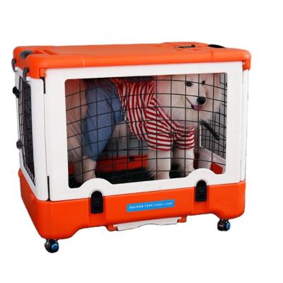 China Breathable Well Designed Dog Cages Carriers Cats Small Dogs Crate Portable Carrier Travel Air Box for sale