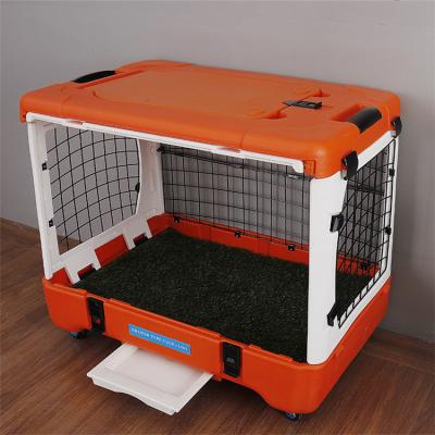 China Breathable Custom Dog Toy Cage Cat And Portable Large Pet Veterinarian Dog Size Air Shipping Plastic Box for sale