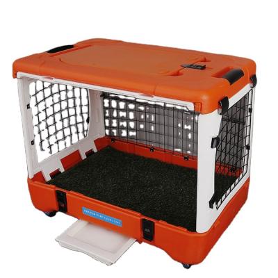 China Breathable Priced For Sale Plastic Carrier Box Flight Case Boxes Transport Dog Travel Cage for sale