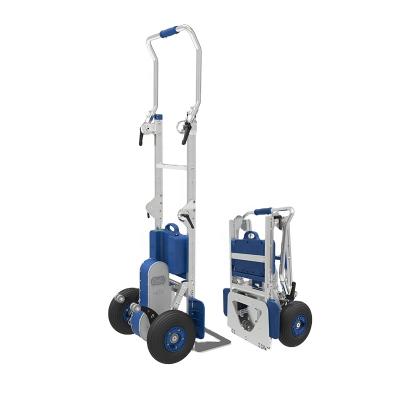 China Power Motorized Hand Truck China Factory XSTO IP54 Aluminum Powered Electric Stair Climbing Hand Truck Trolley for sale