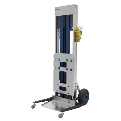 China Advertising Company Xsto Pallet Truck Adjustable Forks Heavy Duty Powered Manual Stacker for sale