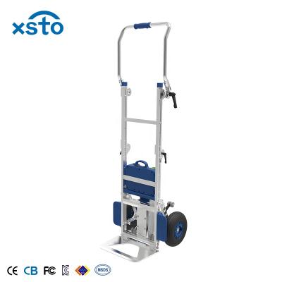 China Power Motorized Hand Trolley XSTO Electric Stair Climbing Bag Truck Cart Wheelbarrow for sale