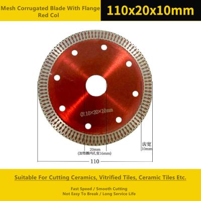 China Base de acero 110m m rojo Diamond Cutting Disc Hot Pressed en venta