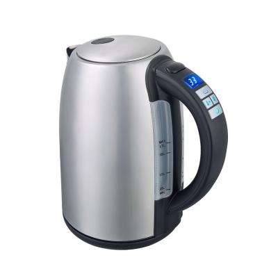 China 360 Stainless Steel Home Appliances 1.7L Degree Low Rotation LED Kettle High Quality Wireless Fast Cooking Electric Kettle for sale