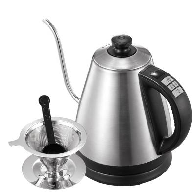 China 360 Degree Base Rotating Coffee Smart Kettle Boil Appliances Quick Teapot Home Kitchen Kettle Stainless Steel Gooseneck Electric Kettle for sale