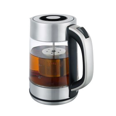 China 360 Base 1.7L Degree Home Kitchen Kettle Rotating Glass Appliances Teapot Smart Electric Kettle for sale