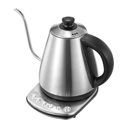 China 360 Degree Rotating Electric Kettle Gooseneck Water Heater Home Appliance Appliances Cattle Base Cattle Electric Coffee Pot for sale