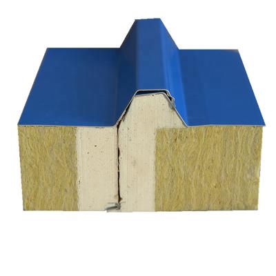 China 1000mm Insulated Rockwool Insulation Roof Panel Rockwool Panel Rockwool Sandwich Panel for sale