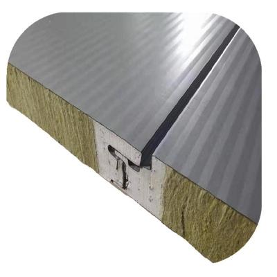 China 1000mm insulated exterior wall glass wool sandwich panel for exterior wall cladding systems for sale