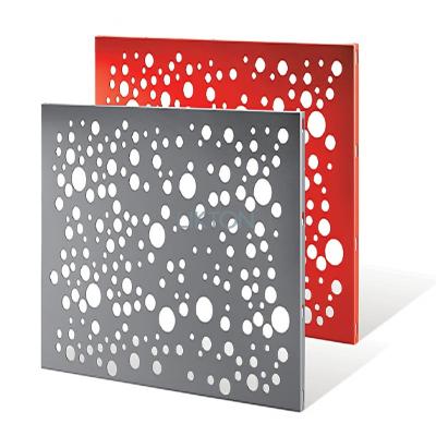 China Fire Proof Aluminum Composite Panel Modern Punching Aluminum Veneer For Commercial Building for sale