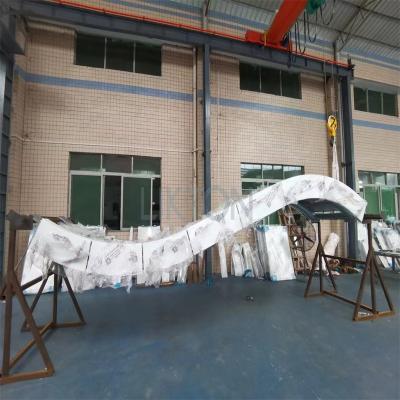 China Modern Customized Curved Aluminum S Shape Metal Panel Pillars Column Panel For Decoration for sale