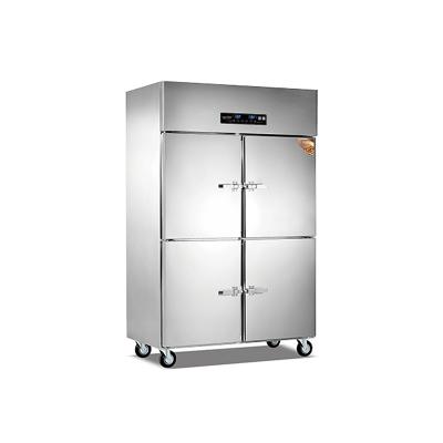 China Double-temperature Supermarket Large Capacity Batch Freezer Ice Cream Freezer Storage Double Door Energy Saving Commercial Upright Refrigerator for sale