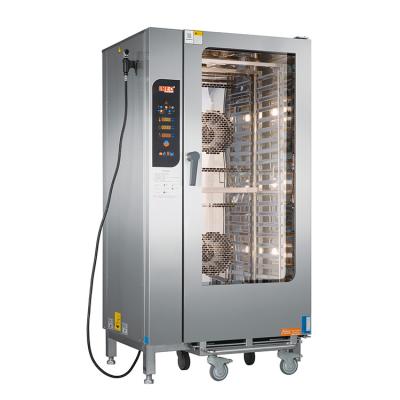 China 20 Trays Roll In Industrial Commercial Electric Combi Steam Oven 609*1380 for sale