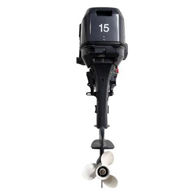 China Low Noise Short Stroke 15hp Marine Engine Low Noise Short Shaft 2 BOAT Marine Outboard Motor for sale