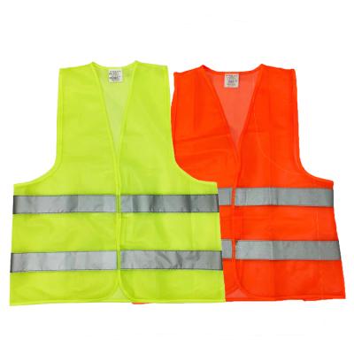 China 60gsm Polyester Mesh Fabric Reflective Vest Traffic Warning Reflective Apparel for sale